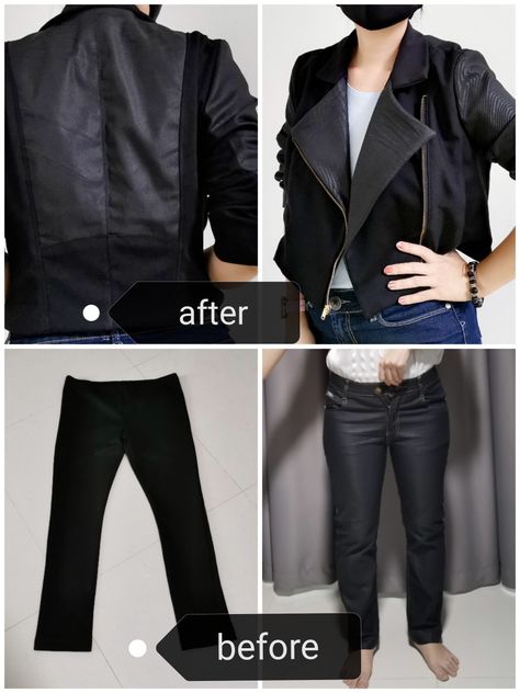 Upcycle Pants, Upcycle Diy, Diy Pants, Motorbike Jackets, Thrift Flip, Diy Upcycle, A Jacket, How To Turn, Leather Shorts