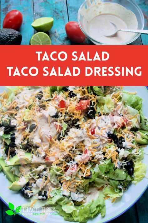 This is the best dressing for taco salad. Use on any kind of taco salad, fajitas, tacos. #mayonnaise #sourcream #salsa #tacosalad #spinachtiger Dressing For Taco Salad Healthy, Best Taco Salad Dressing, Dressings For Taco Salad, Taco Johns House Dressing Recipe, Salad Dressing For Taco Salad, Taco Salad Recipe Dressing, Taco Dressing Recipe, Dressing For Taco Salad, Taco Salad Dressing Recipe