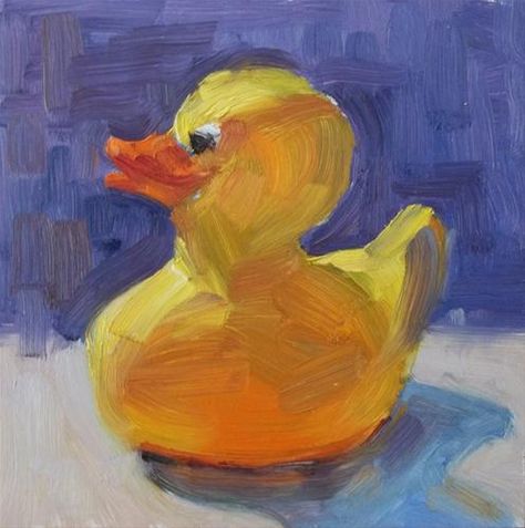 Rubber Duck Painting, Duck Painting, Duck Illustration, Duck Drawing, Childhood Art, Duck Art, Heaven Art, Rubber Ducks, Oil Pastel Art