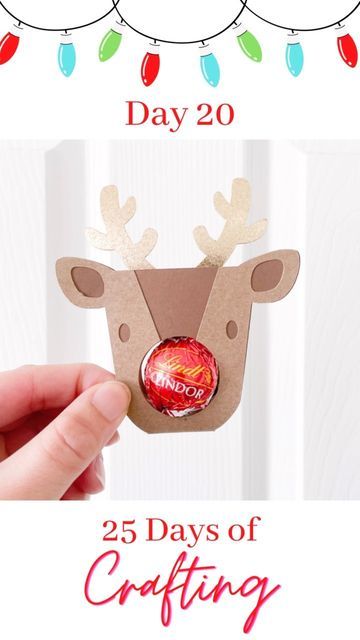 Lindt Truffle Treat Holder, Lindor Chocolate Gift Ideas, Lindt Chocolate Gift Ideas, Reindeer Lollipop, Bee Christmas, Diy Reindeer, Lindt Truffles, Milk Chocolate Truffles, Handmade Presents