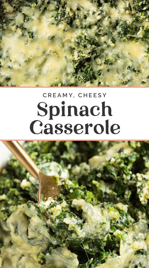 Creamed Spinach Casserole, Spinach Dish, Spinach Casserole Recipes, Creamed Spinach Recipe, 40 Aprons, Spinach Bake, Great Dinner Recipes, Spinach Casserole, Recipes List