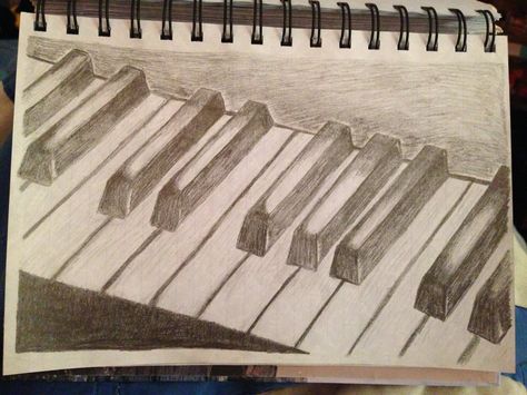 Piano Drawings Easy, Piano Drawing Pencil, Piano Sketch Easy, How To Draw A Piano Step By Step, How To Draw Piano, Piano Sketch Draw, How To Draw A Piano, Piano Drawing Aesthetic, Piano Aesthetic Drawing