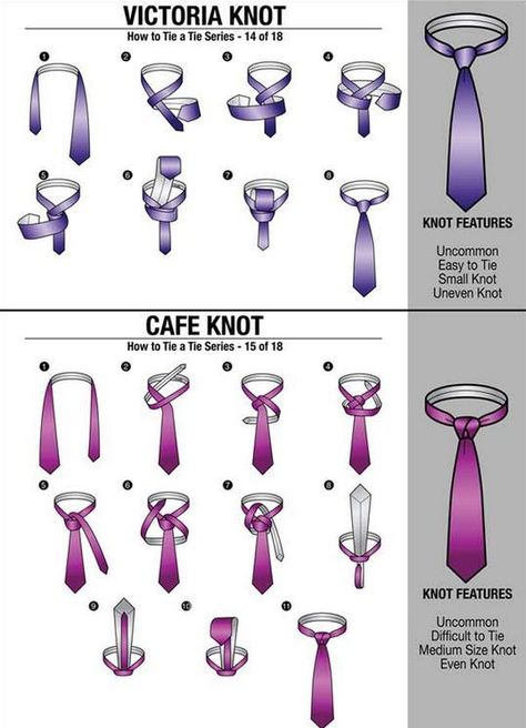 A collection of Ways to Tie a Necktie Our other collections: How to fold a shirt Choosing a suit that fits 6 ways to tie a Scarf Tie Knots Men, Simpul Dasi, Ways To Tie A Scarf, Fancy Tie, Tie A Necktie, Fashion Infographic, Tie A Scarf, Neck Tie Knots, How To Fold