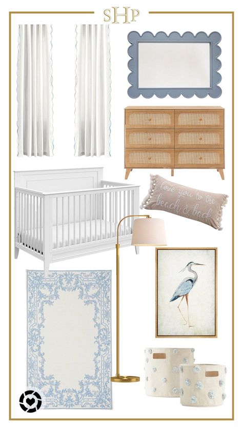 Classic Blue And White Nursery, Beach Cottage Nursery, Feminine Blue Nursery, Baby Blue Nursery Girl, Coastal Chic Nursery, Coastal Grandma Nursery, Coastal Baby Boy Nursery, Coastal Grandmother Nursery, Coastal Cottage Nursery