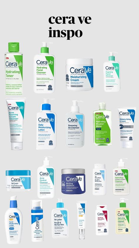 Toner Cera Ve, Cera Ve Products Skin Care, Cera Ve Aesthetic, Cera Ve, Crafts Cardboard, Cerave Skincare, Clear Skin Care, Basic Skin Care Routine, Perfect Skin Care Routine