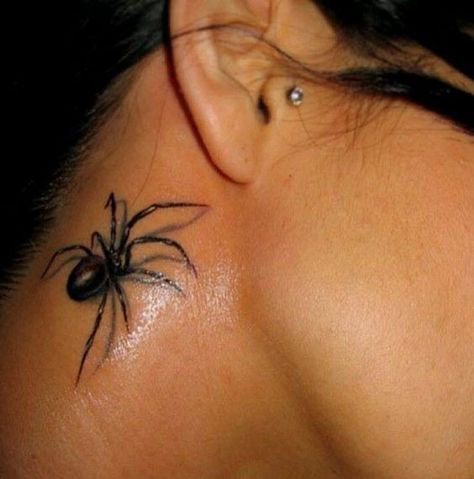 spider tattoos on Pinterest | Spider Tattoo, Black Widow Spider ... Female Tattoos, Black Widow Spider Tattoo, Widow Tattoo, Black Widow Tattoo, Cute Hand Tattoos, Neck Tattoos Women, Tasteful Tattoos, Best Tattoos For Women, Tattoos For Black Skin