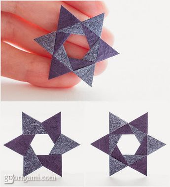 Origami Maniacs: Origami Hex Star by Maria Sinayskaya Origami Kutu, Origami Paper Folding, Origami Star Box, Origami Bookmark, Origami For Beginners, Fabric Origami, Origami And Kirigami, Origami Love, Folding Origami