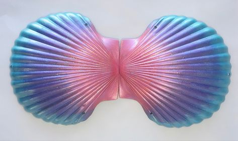 Ariel Barbie, Mermaid History, Mermaid Shell Bra, Seashell Bra, Mermaid Ideas, Mermaid Seashell, Shell Bra, Mermaid Cosplay, Mermaid Bra