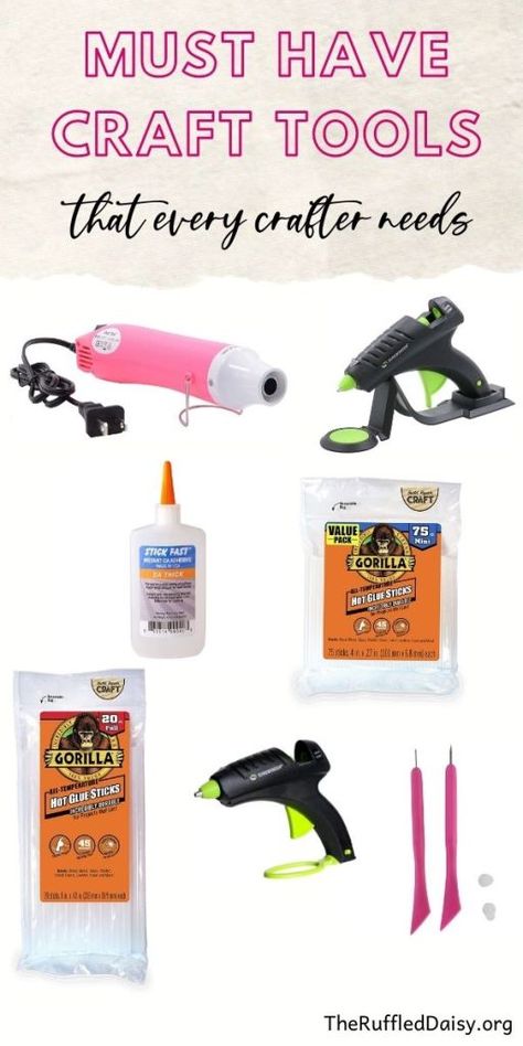 Crafting Tools Must Have, Craft Tools Must Have, Glue Stick Crafts, Crafting Tools, Craft Stuff, Hot Tools, Diy Crafts Hacks, Crafts Hacks, Making Tools