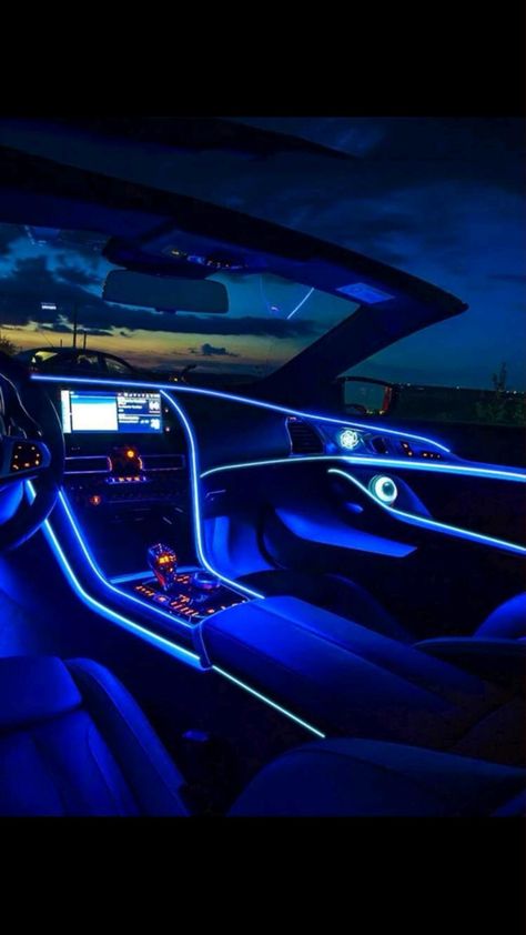 Diy Music, Led Band, Safety Lights, Led Stripes, Novelty Lighting, Blue Car, Car Ideas, Luxury Aesthetic, Strip Light