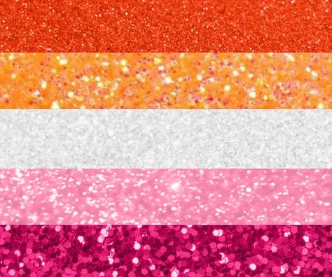 Glitter lesbian pride flag! Lesbian Flag Colors Aesthetic, Lesbian Apple Watch Face, Lesbian Aesthetic Flag, Lesbian Flag Header, Lesbian Flag Aesthetic Art, Lesbian Flag Aesthetic Wallpaper Iphone, Les Flag, Lesbian Flag Nails, Lesbian Flag Art