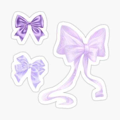 "purple bows sticker pack" Sticker for Sale by audreycore Cute Purple Stickers Printable, Purple Cute Stickers, Purple Scrapbook Stickers, Purple Design For Scrapbook, Cute Stickers Aesthetic Purple, Design For Scrapbook Printable, Pastel Purple Stickers, Purple Stickers Printable, Purple Stickers Aesthetic Printable