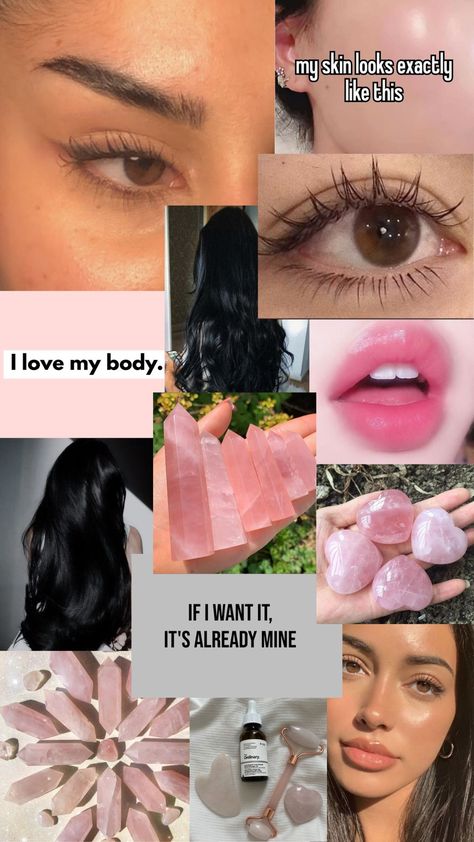 Vision board wallpaper Healthy Skin Manifestation, Affirmation For Beauty, How To Manifest Beauty, Manifestation Visuals, Manifest Visualization, Beauty Vision Board, Manifesting Beauty, Beauty Manifestation, Beautiful Manifestation