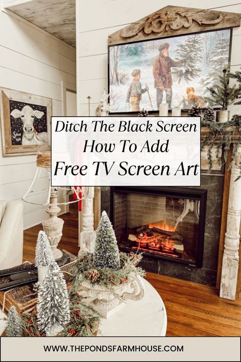 How To Add Free TV Screen Art from YouTube App. Easy way to get rid of that black box and it's free. Tv Screensaver, Tv Screen Wallpaper, How To Make Your Tv Look Like Art, Tv Art Screensaver, How To Frame A Tv, Make Tv Look Like Art, Art Tv, Old Tv Screen Overlay, Free Smart Tv Art