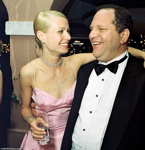 1999: Hollywood super producer Harvey Weinstein  with Gwyneth Paltrow at the Miramax post-Oscars party in Los Angeles Rosanna Arquette, Julia Ormond, Shakespeare In Love, Ashley Judd, Orange Country, Glenn Close, Rose Mcgowan, Oscars Party, Harvey Weinstein