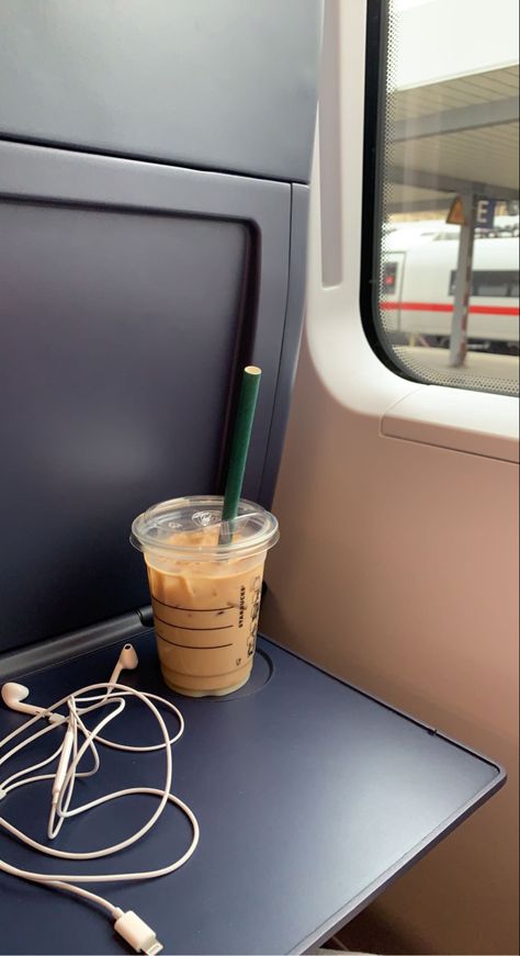 Starbucks, db train, zugfahrt Travel, Leon, Zug, Anime, Summer Visionboard, Vision 2024, Train Ride, Train Rides, Train