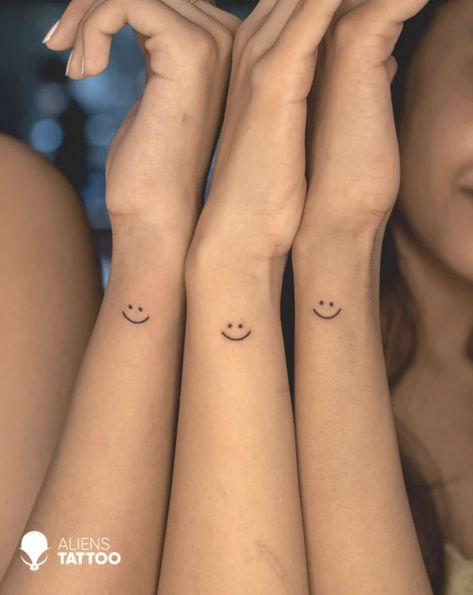 Sometimes the best ink is minimalist. If you like small tattoos, or want to start small with your ink, check out this tattoo inspiration. #tattoos #smalltattoos #minimalist Smiley Face Tattoos, Smile Face Tattoo, Watermelon Tattoo, Smiley Face Tattoo, Happiness Tattoo, Smile Tattoo, Bestie Tattoo, Petite Tattoos, Delicate Tattoo