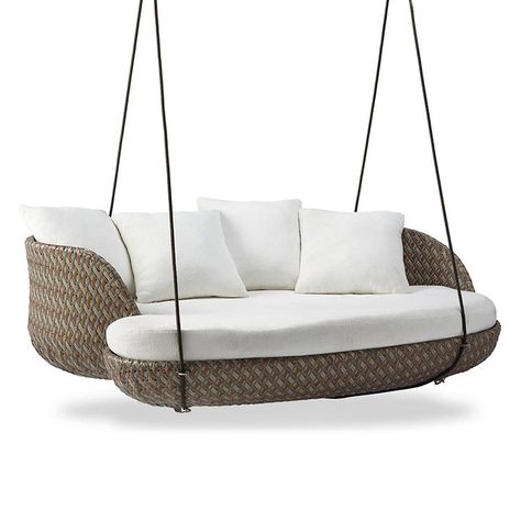 Real Housewives of Dallas' Stephanie Hollman's Daybed Swing | Most Wanted Hanging Daybed, Daybed Cushion, Hanging Furniture, Swing Chair, Replacement Cushions, Outdoor Swing, Custom Upholstery, Furniture Covers, Porch Swing