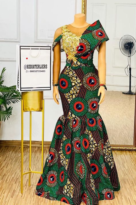 We all know that getting a dress appropriate for an event can sometimes be a very tiring task to do. Not to worry fashionistas, we have got you covered. Today I have considered compiling lovely, decent and at desame time elegant ankara styles that you could slay with to any occasion.Visit our page for more styles Ankara Long Gown, Ankara Long Gown Styles, Long African Dresses, African Prom Dresses, African Print Dress Ankara, Ankara Gown, Best African Dresses, African Dresses Modern, Afrikaanse Mode