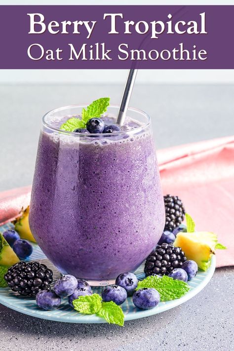 Oat Milk Smoothie, Healthy Morning Smoothies, Milk Smoothie Recipes, Plant Based Smoothies, Free Smoothie Recipes, Dairy Free Protein, Dairy Free Smoothies, Fruit Smoothie Recipes Healthy, Turmeric Smoothie