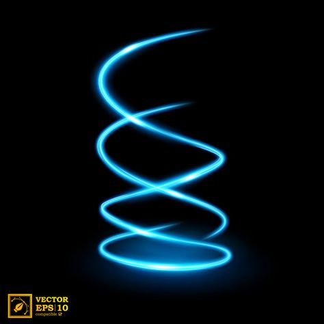 Abstract blue swirl line of light Premiu... | Premium Vector #Freepik #vector #abstract Blue Spiral Tattoo, Spiral Tattoos, Spiral Line, Quantum Entanglement, Moving Backgrounds, Podcast Cover, Abstract Template, Waves Vector, Slow Shutter Speed