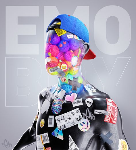 EMOBOY on Behance Corel Draw Design, After Earth, Modern Graphic Art, Guided Art, Grafic Design, 3d Artwork, Glitch Art, Photoshop Art, Cyberpunk Art