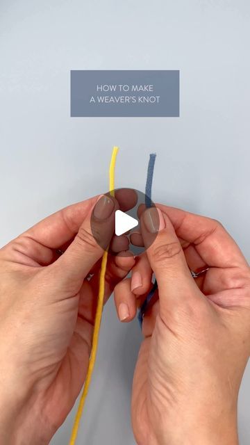 Tie Yarn Together, How To Tie Yarn Together Knot, Joining Two Yarns Together, How To Tie Yarn Together, Tying Yarn Ends Together Crochet, Attaching Yarn In Crochet, Tying Yarn Ends Together, How To Connect Yarn, Knot Yarn Together