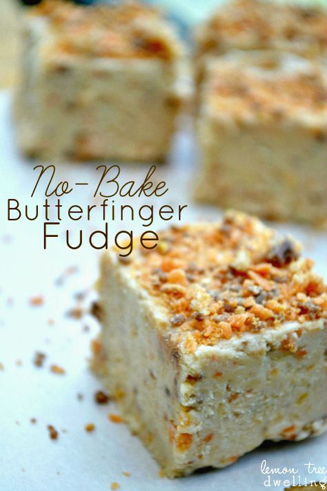 Butterfinger Fudge, Munnar, Homemade Candies, Candy Desserts, Yummy Sweets, Fudge Recipes, Easy Dessert, How Sweet Eats, Eat Dessert