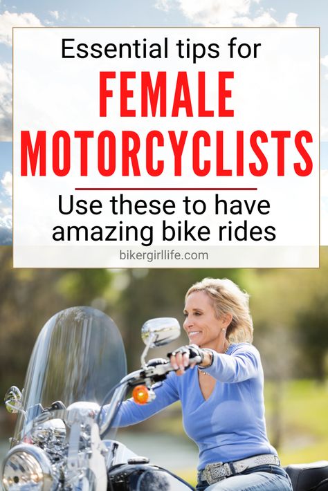 Women Riders Motorcycles, Women’s Motorcycle Riding Outfit, Motorcycle Photography Women, Biker Hairstyles Women, Motorcycle Hairstyles For Women, Heavy Motorcycle, Moto Camping, Female Bikers, Bike Riding Tips