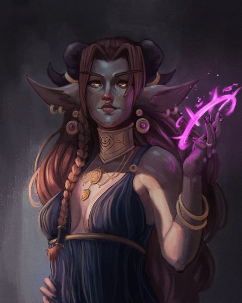 Firbolg Wizard Dnd, Firbolg Warlock, Firbolg Rogue, Firbolg Wizard, Pathfinder Witch, Firbolg Character Design, Firbolg Female, Firbolg Art, Dnd Firbolg