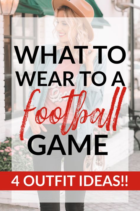 what to wear to a football game, how to dress for football, outfit ideas for football games #football #gameday #tailgate #footballfashion Outfit For Football Game Winter, What To Wear To Highschool Football Game, Cute Outfits For Nfl Football Games, Chargers Game Outfit, Outfits For Nfl Football Games, Outfit Ideas For Game Day, Friday Football Outfit, Football Game Date Outfit, Neutral Game Day Outfit