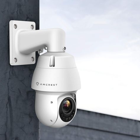 This outdoor POE+ PTZ IP camera delivers stunning UltraHD 4-Megapixel @ 30fps footage with the latest 1/3" 4 Megapixel CMOS image sensor. Utilize the pan tilt zoom feature with 12x optical motorized zoom and 16x digital zoom to experience up-close detail.  Whether it's rain or shine, day or night, this outdoor pan tilt zoom camera has an IP66 rating which means its built to endure whatever mother natures throws its way. Spy Camera, Camera Zoom, Solar Camera, Hidden Spy Camera, Home Security Tips, Wireless Security Cameras, Dome Camera, Security Cameras, Dash Cam