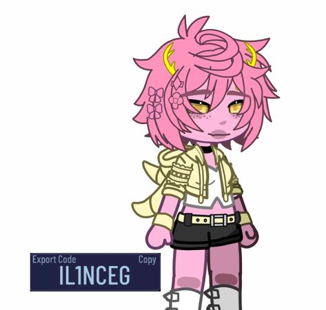 Mha Gacha Club, Mha Gacha, Gacha Club Oc, Mina Ashido, Boku No Hero Academia Funny, Club Design, Hero Academia Characters, Gacha Club, Club Outfits