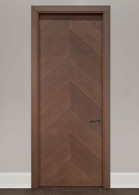 Modern-Interior Modern Interior Door - Custom - Single - Wood Veneer Solid Core Wood with Earth Finish, Modern, Model GDIM-FL2050 | Glenview Doors in Chicago, IL at Glenview Haus Doors Mica Design, Modern Walnut Doors Interior, Wood Veneer Door, Front Door Design Wood Front Door Design Wood Modern, Door Veneer Design, Mica Door Design Modern, Flush Door Design Modern Mica, Flush Door Design Modern, Mica Doors Design