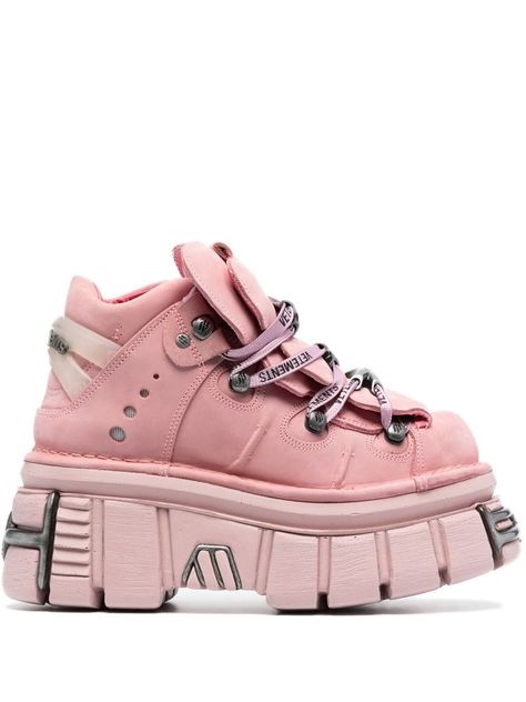 Kawaii Chunky Sneakers, Pink Chunky Shoes, Pink Chunky Sneakers, Pink Platform Sneakers, New Rock Shoes, New Rocks, Vetements Shoes, Trainers For Women, Dr Shoes