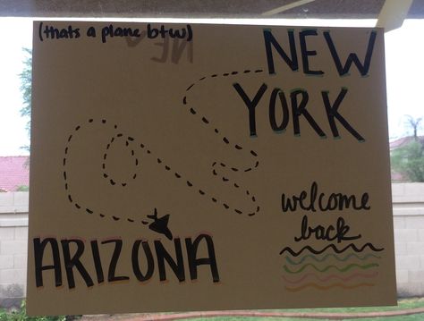 Welcome Signs Airport Ideas, Welcome Signs For Airport, Mission Welcome Home Signs, Welcome Signs For Exchange Students, Welcome Home Signs Diy Poster Airport, Airport Poster Welcome, Welcome To Usa Sign Airport, Welcome Back Poster Ideas Airport, Missionary Posters Welcome Home