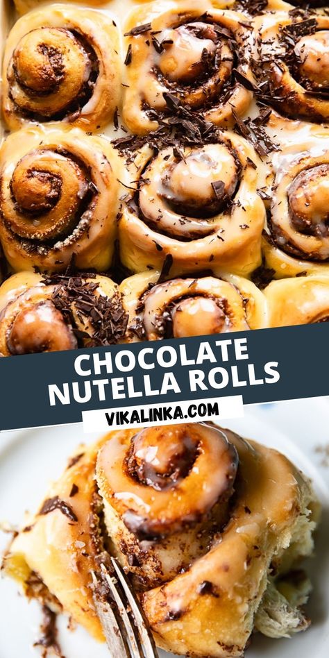 Canela, Sourdough Nutella Rolls, Chocolate Bread Rolls, Nutella Bread Rolls, Nutella Rolls Recipe, Types Of Cinnamon Rolls, Fun Cinnamon Roll Ideas, Nutella Breakfast Recipes, Nutella Cinnamon Rolls