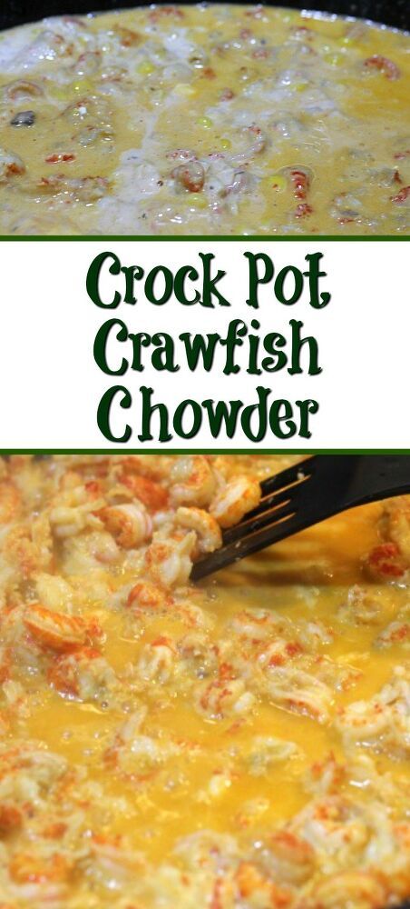 Crawfish Chowder Recipes, Crawfish Chowder, Crawfish Dishes, Crawfish Bisque, Crawfish Recipes, Food Junk, Cream Of Potato Soup, Crockpot Ideas, Cajun Dishes