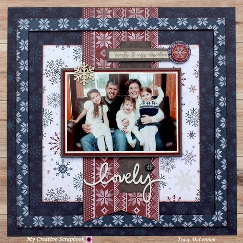 Lovely Military Scrapbook Layouts, Heritage Scrapbooking Layouts, Military Scrapbook, Winter Scrapbook Layouts, Family Scrapbook Layouts, Winter Scrapbook, Bridal Shower Scrapbook, Winter Scrapbooking, Christmas Scrapbook Pages