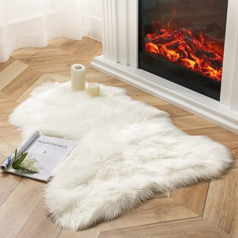 Amazon.com: Ashler Faux Fur Rug, White Area Rugs, Fluffy Sheepskin Fur Rug, Fuzzy Ultra Soft 2.3 x 3.3 Ft Rugs, Machine Washable Shag Rug, Nursery Throw Rugs for Bed, Living Room : Home & Kitchen Fur Rug Bedroom, Rug Fuzzy, White Area Rugs, Rugs Fluffy, Faux Fur Rug, Rug Nursery, Fur Rug, Bed Living Room, Living Room Area