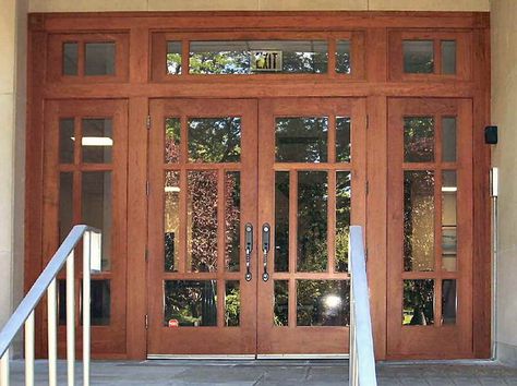 mmmmmmm Indian Window Design, Craftsman Style Front Doors, Craftsman Front Door, Exterior Door Styles, Wooden Window Design, Craftsman Front Doors, Pintu Interior, Craftsman Style Doors, Exterior Door Designs