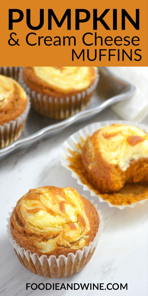 Magic Muffins, Canned Pumpkin Recipes, Tailgate Ideas, Halloween Deserts, Thanksgiving Baking, Bakery Cupcakes, Pumpkin Treats, Pumpkin Recipes Healthy, Pumpkin Cream Cheese Muffins