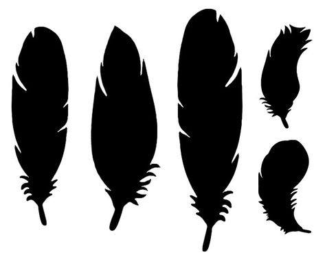 Aztec Wedding, Easter Bunny Footprints, Feather Printable, Feather Outline, Feather Template, 3d Templates, Diy Feather, Outline Template, Feather Diy