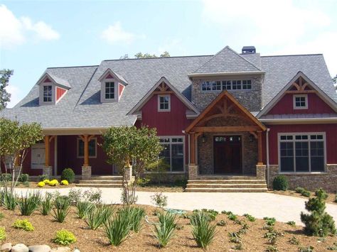 Ultimate dream house right here!! Mountain Craftsman House Plans, Mountain Craftsman, Basement House Plans, Craftsman House Plan, Cottage Plan, Country House Plan, Craftsmen Homes, Modern Farmhouse Plans, Craftsman House Plans