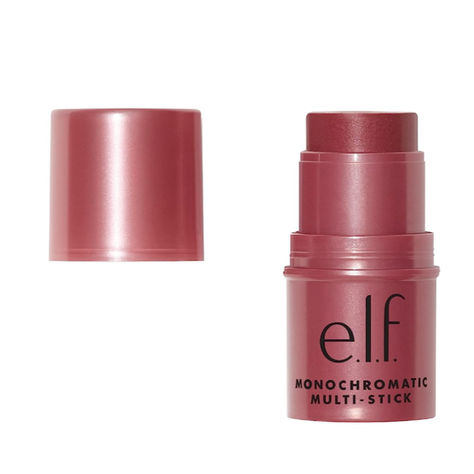 The e.l.f. Monochromatic Multi Stick is a cream-to-powder, wear-everywhere stick that delivers a highly blendable kiss of color. This versatile, multi-use stick works overtime as an eyeshadow, lipstick, and blush. The non-greasy, lightweight & nourishing formula glides on and blends seamlessly, melting into your skin for a fresh and flattering finish. Infused with Shea Butter to nourish skin for a smooth finish while Vitamin E brings a refreshing moisture boost. Elf Cream Blush, Elf Monochromatic Multi Stick, Elf Blush, Cream Blush Stick, Sparkling Rose, Nyx Lipstick, Blush Stick, Elf Cosmetics, Glowing Makeup