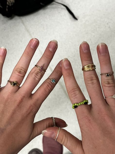 Gay Rings Aesthetic, Gay Ring, Gay Rings, Rings Aesthetic, Aesthetic Rings, Gold Jewelry, Gold Rings, Outfit Ideas, Silver Rings