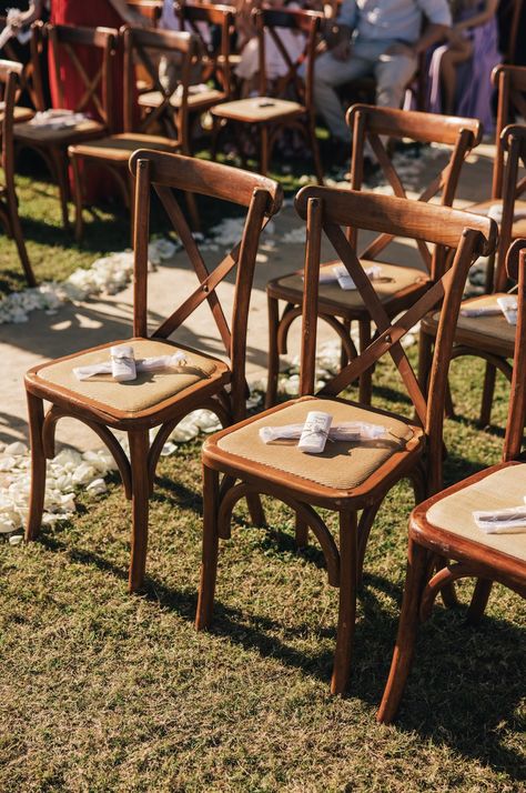 riviera maya mexico wedding ceremony. Wooden crossback chair and wedding favor. 

ceremonia en la riviera maya con sillas de madera crossback. Wooden Wedding Chairs, Outside Wedding Ceremonies, Cross Back Chair, Wedding Ceremony Chairs, Ceremony Chairs, Crossback Chairs, Riviera Maya Mexico, Outside Wedding, Wood Crosses