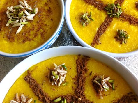 Sholeh Zard, Rosh Hashanah Recipes, Risotto Alla Milanese, Persian Rice, Persian Cuisine, Iranian Food, Homemade Sweets, For Ramadan, Happy Minds