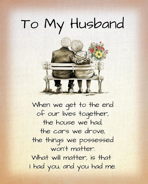 Amazon.com: "To My Husband - All That Matters"- Inspirational Love & Marriage Wall Art Print - 8 x 10"-Ready to Frame. Loving Wall Decor Perfect for Spouses, Newlyweds, & BFF's. Great Wedding & Anniversary Gift! : Handmade Products Anniversary For Husband Quotes, Anniversary Cards Handmade For Husband, Happy Anniversary To My Husband Funny, Husband Anniversary Quotes, Marriage Anniversary Quotes For Husband, Marriage Quotes For Husband, Wedding Anniversary Quotes For Husband, Funny Wedding Anniversary Quotes, Husband Love Quotes