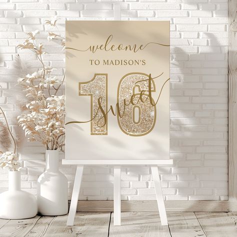 🎉✨ Celebrate in style with this personalized Sweet 16 Glitter Welcome Sign! Perfect for any Sweet 16 birthday celebration, this foam board adds a touch of glam to the party entrance! Available in several colors! Customize it with your own text and make it uniquely yours! 🎀🎂 Get yours now on Zazzle! 💖 Link in bio! . . . . #zazzlemade, #sweet16, #sweet16party, #sweet16decor, #custombirthdaydecor, #birthdaywelcome, #partywelcome, #redglitter, #sweetsixteen, #birthdaybash, #partydecor, #birthday... Sweet 16 Party Decor, Birthday Party Essentials, Party Entrance, Script Design, Sweet 16 Birthday Party, 16 Birthday, Party Essentials, Sweet 16 Parties, 16th Birthday Party